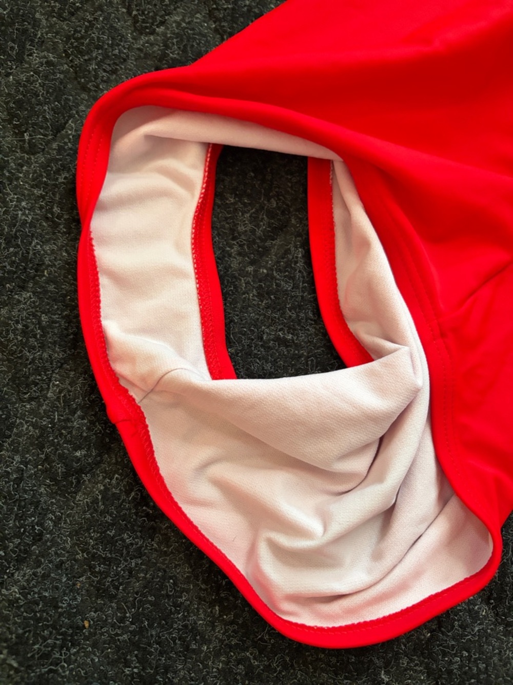 Unique Vintage Red, White & Blue Polka Dot One-Piece Swimsuit Underwire/Padded M - Picture 9 of 10